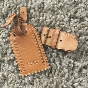 Louis Vuitton Luggage Tag & Poignet Strap Set‎
